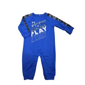 Under Armour Baby Boys 3/6 Month Long Sleeve One Piece Coverall Romper